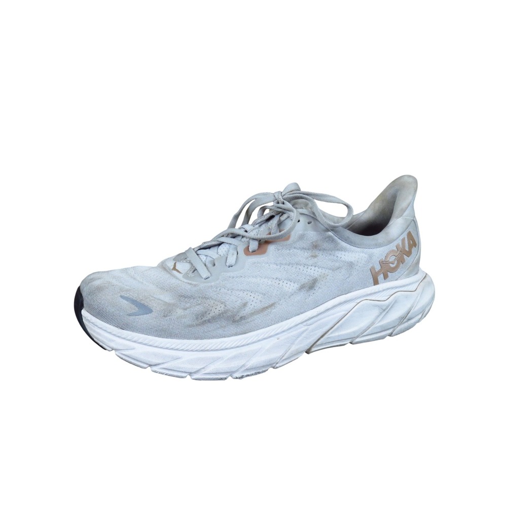 Hoka Arahi 6 Womens Running Shoes Size 10 Road Training Nimbus Cloud Rose Gold
